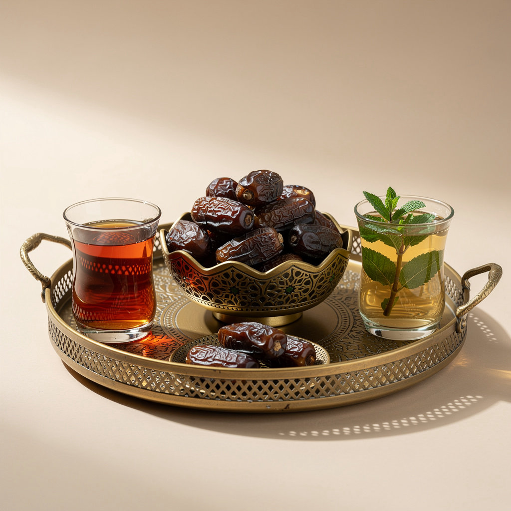 باقة التمر والشاي الكلاسيكية